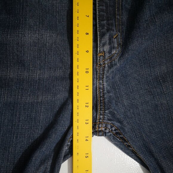 Levi's 569 Men's Size 42/32 Medium Wash Straight Legs Blue Jeans - Picture 13 of 14